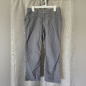 The North Face Womens Charcoal Grey Nylon Hiking Pants Size 10